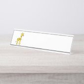 Giraffe Schreibtischnamensplakette (Vorderseite )