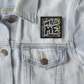 Giraffe, Schwarz und Gelb Button (Beispiel)