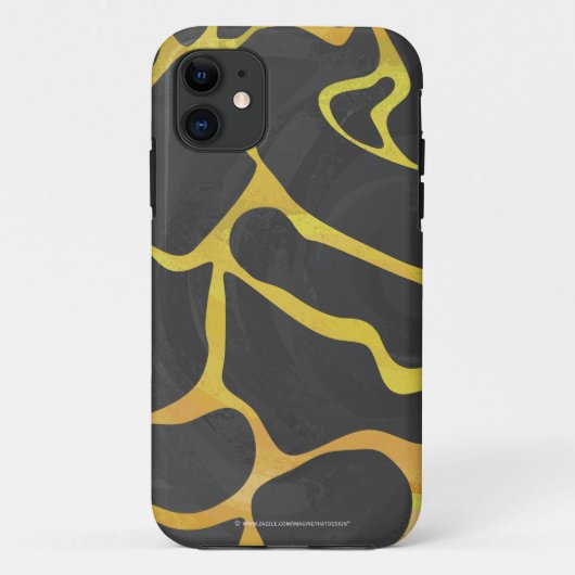 Giraffe, Schwarz und Gelb Case-Mate iPhone Hülle (Rückseite)