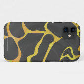 Giraffe, Schwarz und Gelb Case-Mate iPhone Hülle (Rückseite (Horizontal))