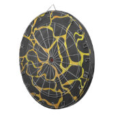 Giraffe, Schwarz und Gelb Dartscheibe (Vorderseite rechts)