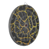 Giraffe, Schwarz und Gelb Dartscheibe (Vorderseite Links)