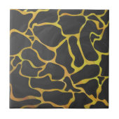 Giraffe, Schwarz und Gelb Fliese (Vorderseite)