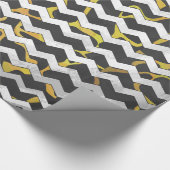 Giraffe, Schwarz und Gelb Geschenkpapier (Ecke)