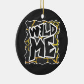 Giraffe, Schwarz und Gelb Keramik Ornament (Rechts)