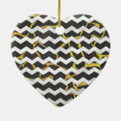 Giraffe, Schwarz und Gelb Keramikornament (Hinten)