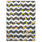 Giraffe, Schwarz und Gelb Klemmbrett (Rückseite)