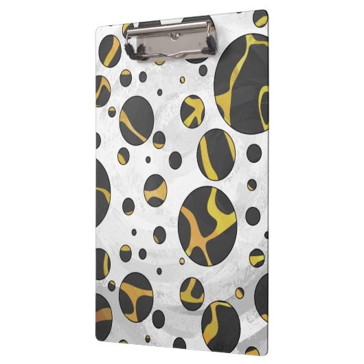 Giraffe, Schwarz und Gelb Klemmbrett (Links)