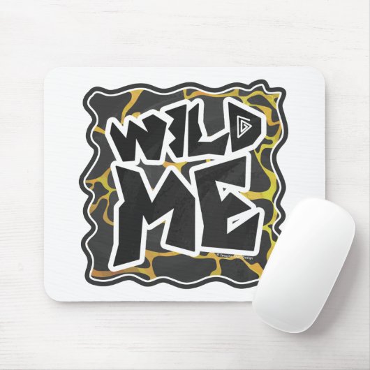 Giraffe, Schwarz und Gelb Mousepad (Mit Mouse)