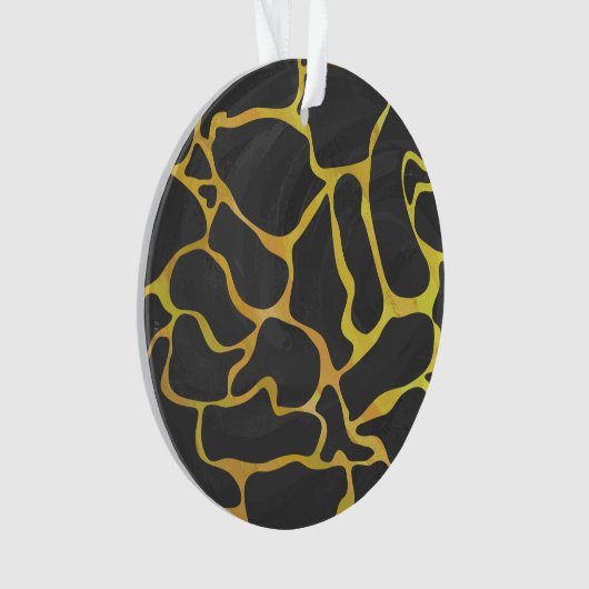 Giraffe, Schwarz und Gelb Ornament (Vorderseite)