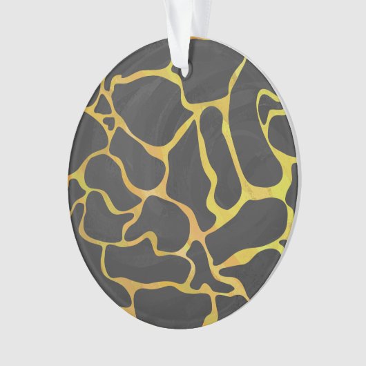 Giraffe, Schwarz und Gelb Ornament (Vorderseite)