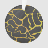 Giraffe, Schwarz und Gelb Ornament (Vorderseite)