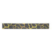 Giraffe, Schwarz und Gelb Satinband (Vorderseite)