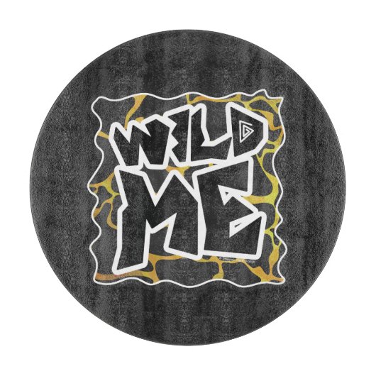 Giraffe, Schwarz und Gelb Schneidebrett (Vorderseite)