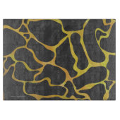 Giraffe, Schwarz und Gelb Schneidebrett (Vorderseite)
