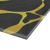 Giraffe, Schwarz und Gelb Schneidebrett (Ecke)