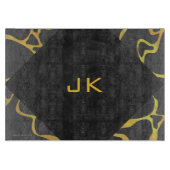 Giraffe, Schwarz und Gelb Schneidebrett (Vorderseite)