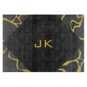 Giraffe, Schwarz und Gelb Schneidebrett