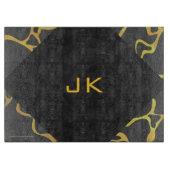 Giraffe, Schwarz und Gelb Schneidebrett (Vorderseite)