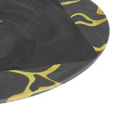 Giraffe, Schwarz und Gelb Schneidebrett (Ecke)