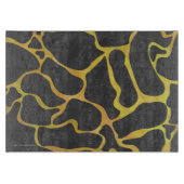 Giraffe, Schwarz und Gelb Schneidebrett (Vorderseite)