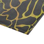 Giraffe, Schwarz und Gelb Schneidebrett (Ecke)