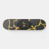 Giraffe, Schwarz und Gelb Skateboard (Horizontal)