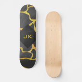 Giraffe, Schwarz und Gelb Skateboard (Vorderseite)
