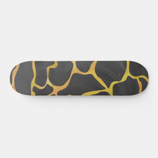Giraffe, Schwarz und Gelb Skateboard (Horizontal)