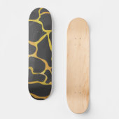 Giraffe, Schwarz und Gelb Skateboard (Vorderseite)