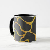 Giraffe, Schwarz und Gelb Tasse (Vorderseite Links)