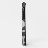 Giraffe Schwarz und Hellgrau Monogramm Case-Mate iPhone Hülle (Hinten/Links)