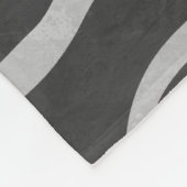 Giraffe Schwarz und Light Gray Print Fleecedecke (Ecke)