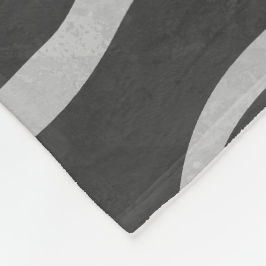 Giraffe Schwarz und Light Gray Print Fleecedecke (Ecke)