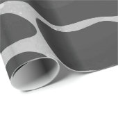 Giraffe Schwarz und Light Gray Print Geschenkpapier (Rolleneckpunkt)