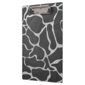 Giraffe Schwarz und Light Gray Print Klemmbrett (Links)