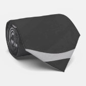 Giraffe Schwarz und Light Gray Print Krawatte (Gerollt)