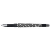 Giraffe Schwarz und Light Gray Print Kugelschreiber (Vorderseite)