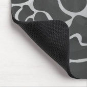 Giraffe Schwarz und Light Gray Print Mousepad (Ecke)