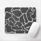 Giraffe Schwarz und Light Gray Print Mousepad (Mit Mouse)