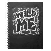 Giraffe Schwarz und Light Gray Print Notizblock (Vorderseite)