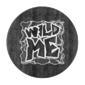 Giraffe Schwarz und Light Gray Print Schneidebrett (Vorderseite)