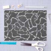 Giraffe Schwarz und Light Gray Print Seidenpapier (Handwerk)