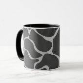Giraffe Schwarz und Light Gray Print Tasse (Vorderseite Links)