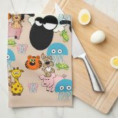 Giraffe, Schweine, Elefant, Handtuch (Viertel Falte)