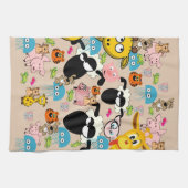 Giraffe, Schweine, Elefant, Handtuch (Horizontal)