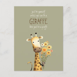 Giraffe - Seien Sie lustig Postkarte