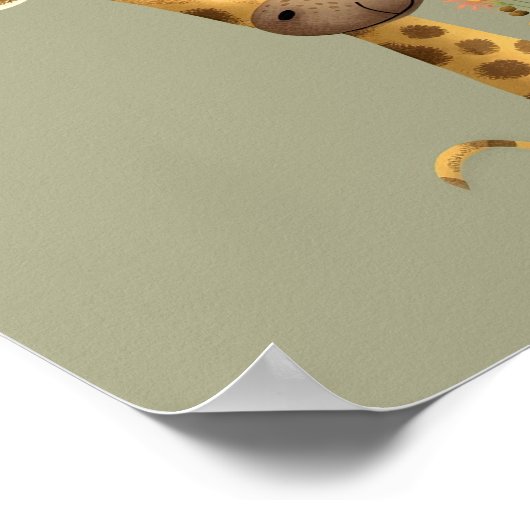 Giraffe - Seien Sie selbst Kinderzimmer Dorm Poste Poster (Ecke)