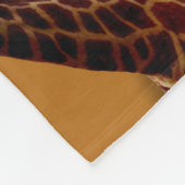 Giraffe Selbstreflexion, Fleecedecke (Ecke)