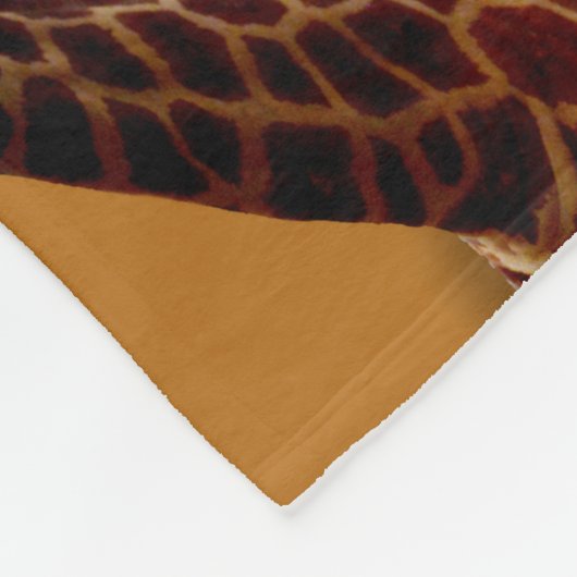 Giraffe Selbstreflexion, Fleecedecke (Ecke)